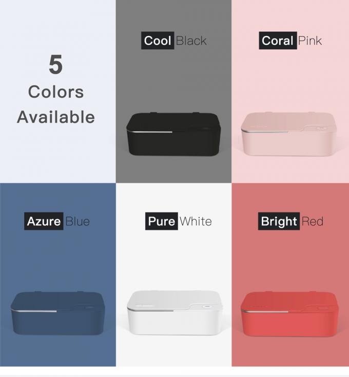 Mini Ultrasonic Jewelry Cleaner Various Color 5 Minutes Auto Shut Off 0