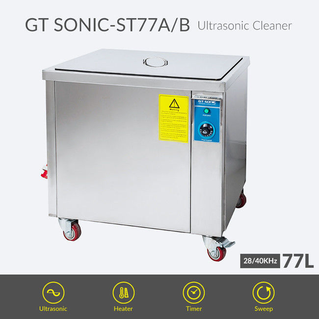 Industrial Gears Motors Parts Ultrasonic Cleaner High Power 30 - 100℃ Heating 0