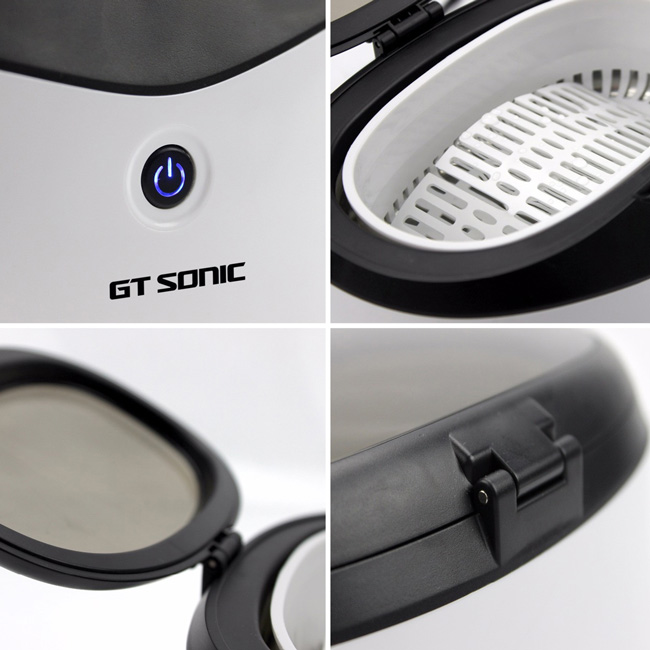600ml Capacity Ultrasonic Jewelry Cleaner 35w 5 Mins One Button Easy Operating 1