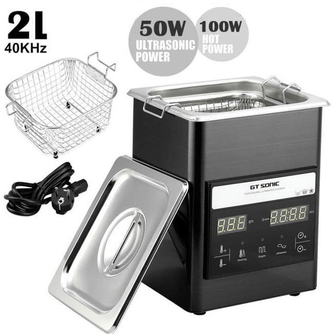40kHz Sonicator Professional Digital Display Glasses Tweezers Ultrasonic Cleaner 0