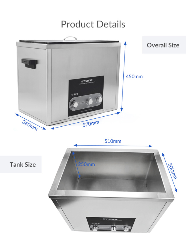 Lab Ultrasonic Cleaner 36L Ultrasonic Washing Machine With Adjustable Power 0