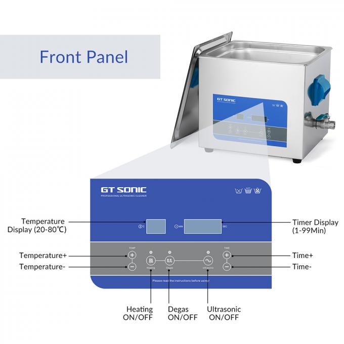 40KHz 13L Stainless Steel Lab Ultrasonic Cleaner Remove Stains Stainless Steel Ultrasonic Cleaner 1