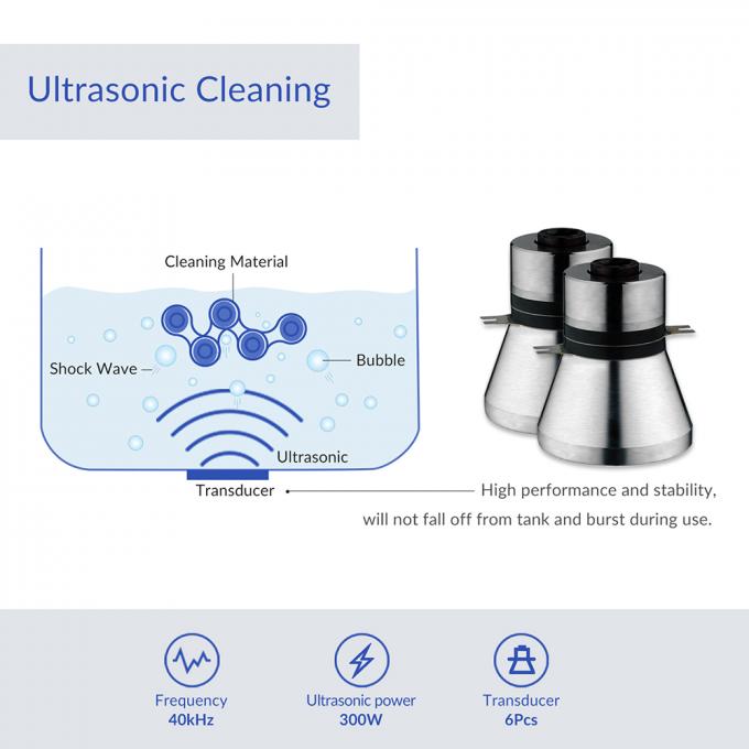 40KHz 13L Stainless Steel Lab Ultrasonic Cleaner Remove Stains Stainless Steel Ultrasonic Cleaner 5