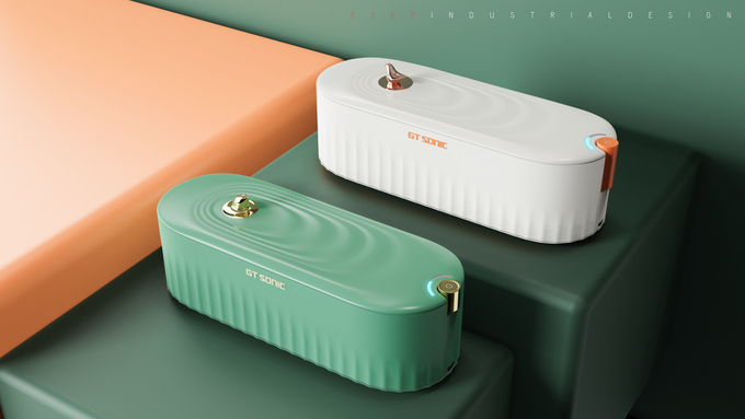 Small Ultrasonic Jewelry Cleaner 420ml Capacity 35W Power With UV Sterilization 1