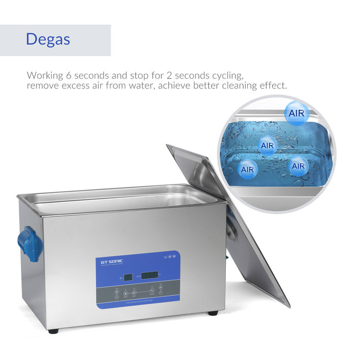 20L 40KHz Vegetable Cleaner Device With Digital Timer Heater For Instruments Industrial Parts 3