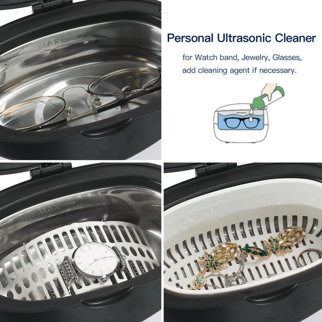 Household Ultrasonic Bath Cleaner 40kHz 600ml Portable 35W 5 Min Shut - Off 2