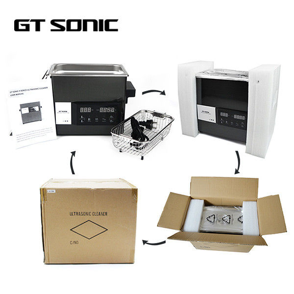 Digital Desktop Ultrasonic Cleaner Black Color With Smart Touch Panel 0