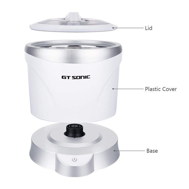 1.4L Tea Cup Ultrasonic Parts Washer Stainless Steel Removable Tank Soak 35W 40kHz 0
