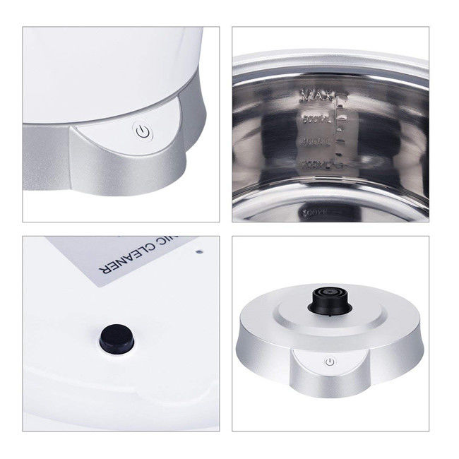 One Button Household Ultrasonic Cleaner With Detachable Tank Round Shape 2