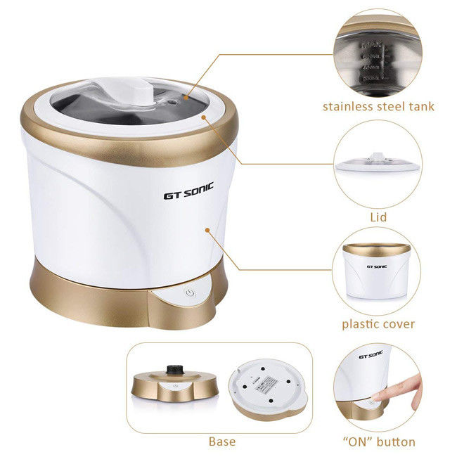 Detachable Sonic Ultrasonic Cleaner 1400ml Coffee Tea Cup 40kHz 35W SUS304 Tank 3