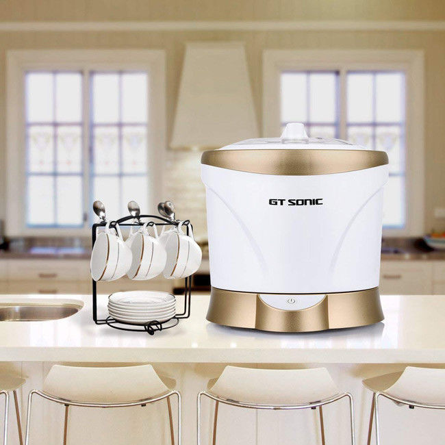 Durable Ultrasonic Glasses Cleaner Automatic Shut Off System 40000HZ 0