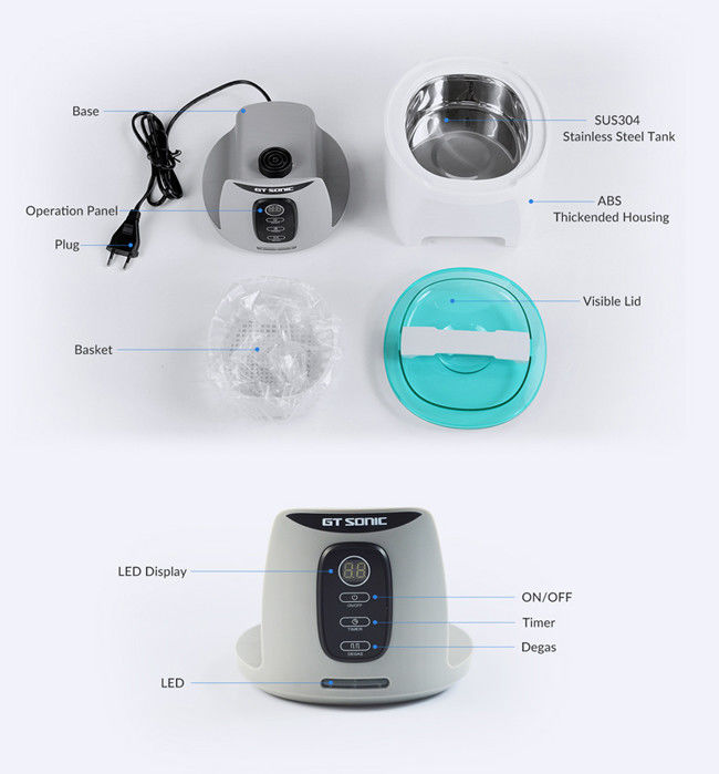 Two Models Digital Ultrasonic Cleaner 750ml , 35w 40kHz Household Cleaner For Jewelry 0