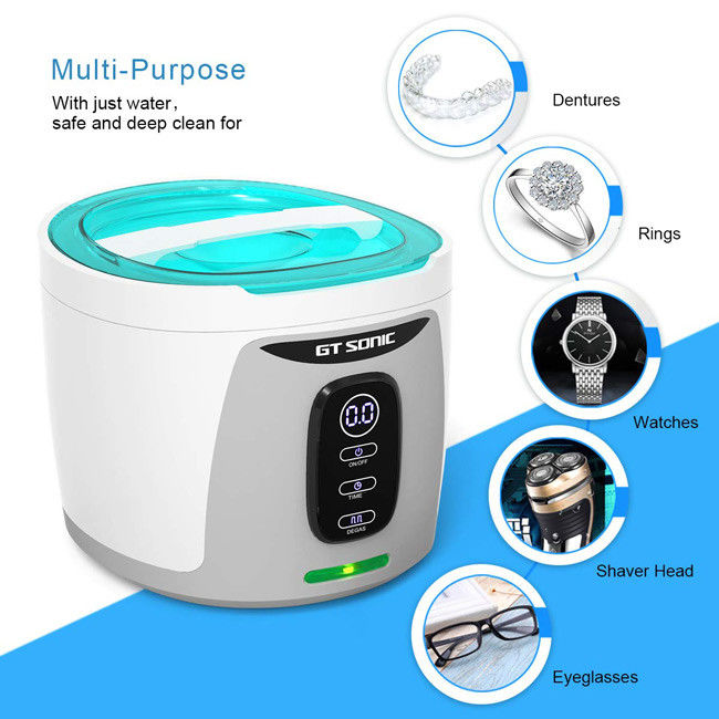 750ml 40KHz 35W Fruit Vegetable Cleaner Stainless Steel Detachable Ultrasonic Type 2