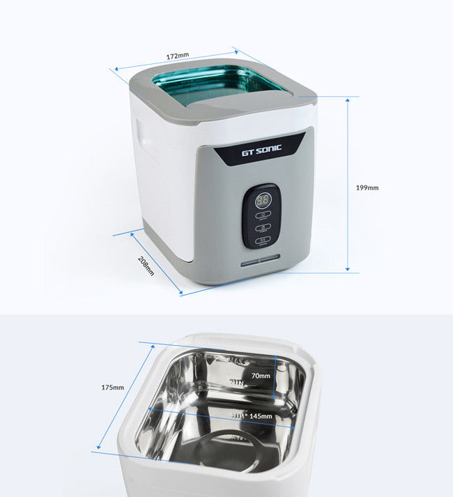 1.3L Smart Touch Panel Ultrasonic Cleaner, Detachable Jewelry SONIC Cleaner 40kHz 50W 0