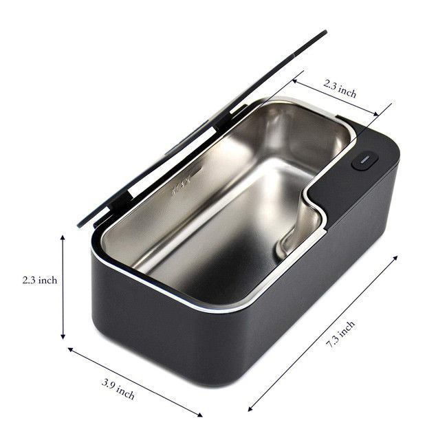 Automatic Household Ultrasonic Parts Cleaners 450ml DC 12V 2A For Eyeglasses Washing 0