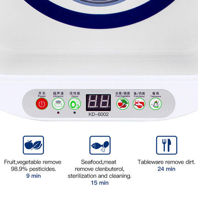 Easy Operation Ozone Fruit And Vegetable Washer 12.8L Digital Display With Big Size 2