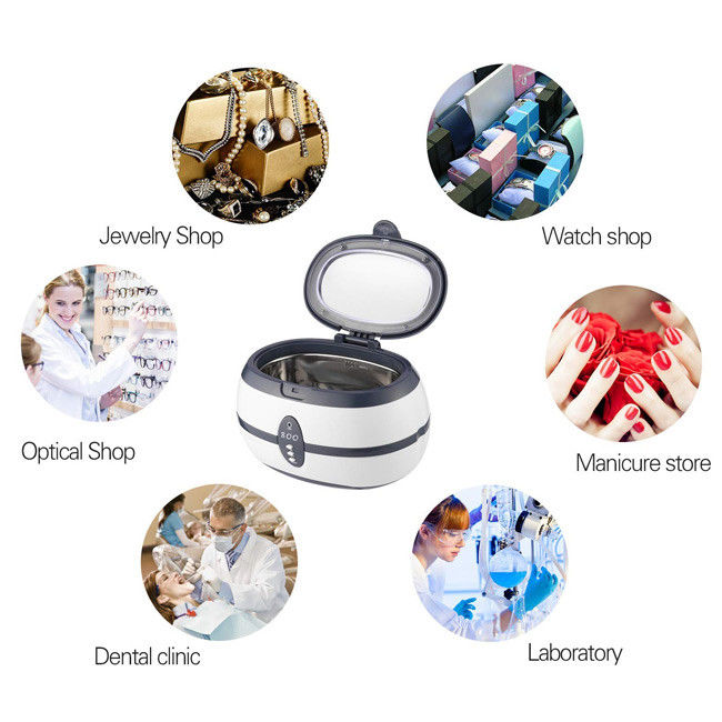 Glasses Dentures Jewelry Ultrasonic Glasses Cleaner 600ml 40kHz 35W With Proof PCB 0