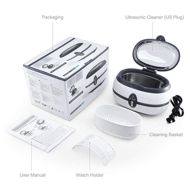 Mini Size GT SONIC Cleaner Easy Operating For Jewelry 600Ml Capacity 35W 0