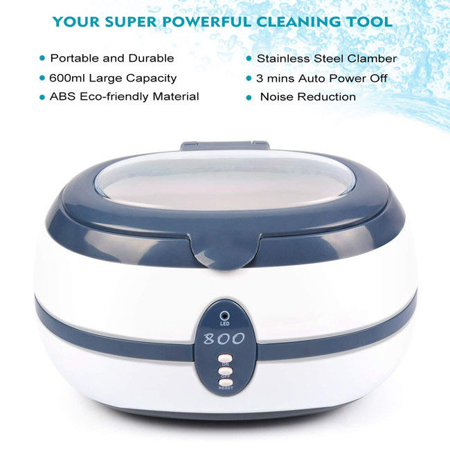 Lightweight Small Ultrasonic Cleaner SUS304 Tank ABS Housing AC220 - 240V 60HZ 1