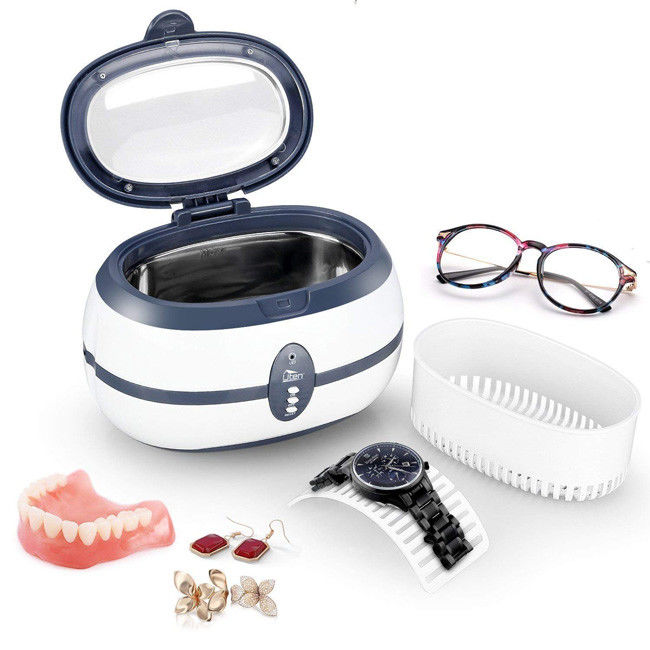 Eyeglasses Ultrasonic Parts Washer Portable Waterproof PCB 35W 600ml 3 Min Shut Off 0