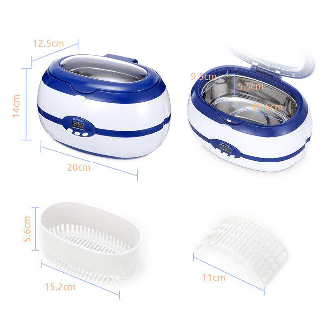 5 Timer Cycles Small Ultrasonic Cleaner Machine Digital GT SONIC 40kHz 600ml 1