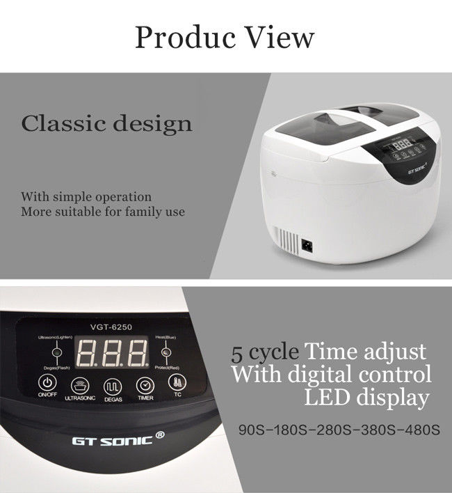 Portable Vegetable And Fruit Cleaner Ultrasound Washing 2500ml Tank With Degas Function 1