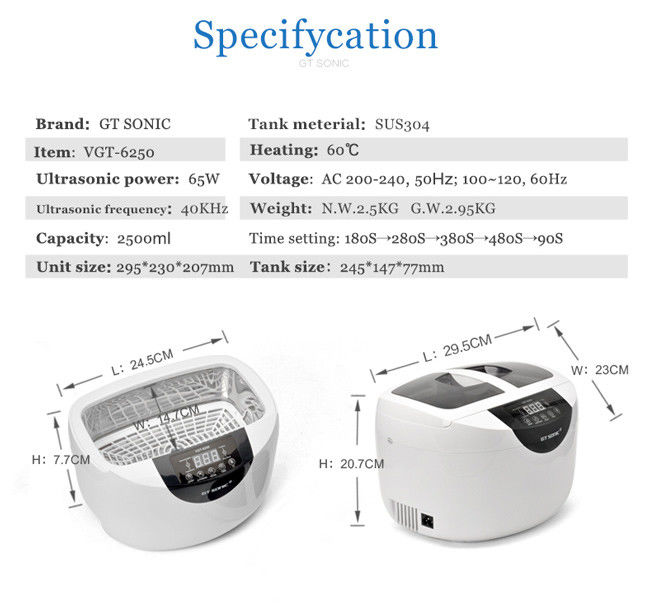 Large Capacity Ultrasonic Cleaner Dental Equipment Digital Control Timer SUS304 Tank 2