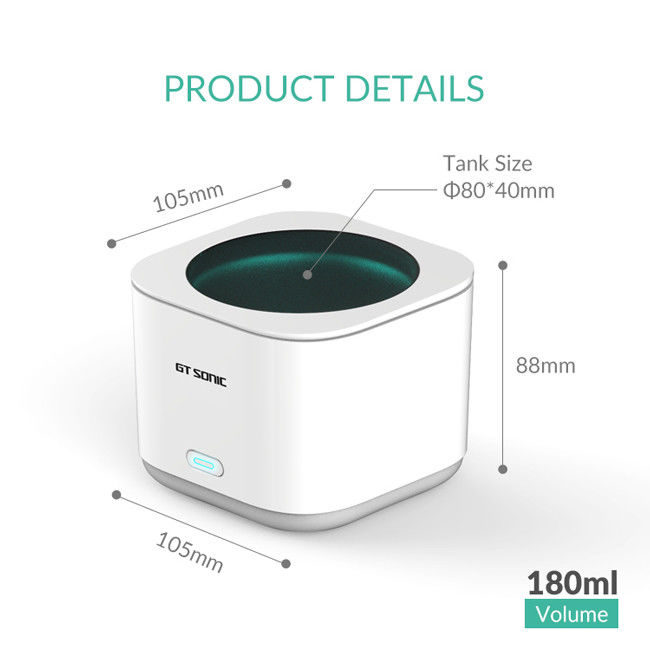Super Mini GT SONIC Cleaner For Jewelry 1A Adapter 105 * 105 * 88MM 2