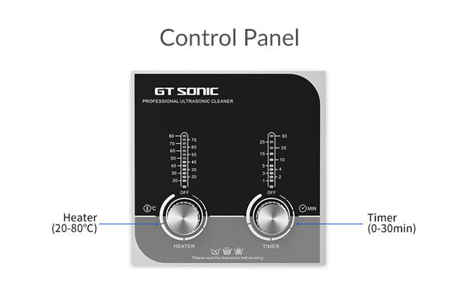 SUS304 Manual Ultrasonic Cleaner , Ultrasonic Cleaning Unit For Jewelry / Eyeglasses 0