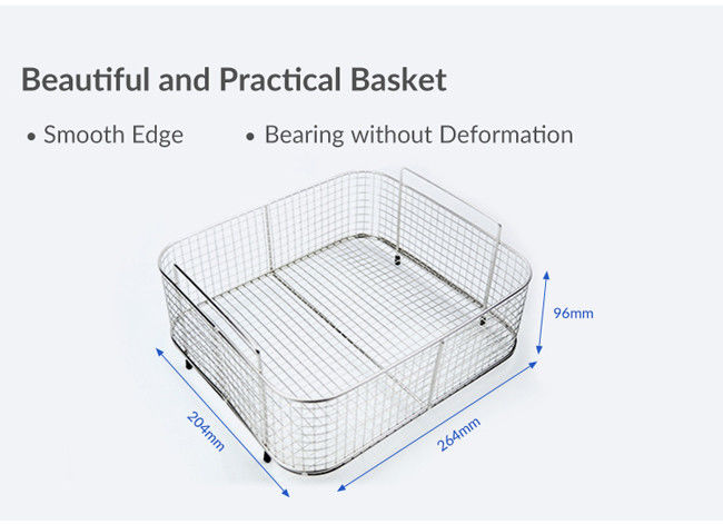 300W Heated Ultrasonic Cleaner 9L Adjustable power With SUS304 Tank 4