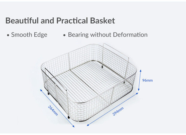 Desktop 40000Hz Heated Ultrasonic Cleaner For Instrument Washing 2