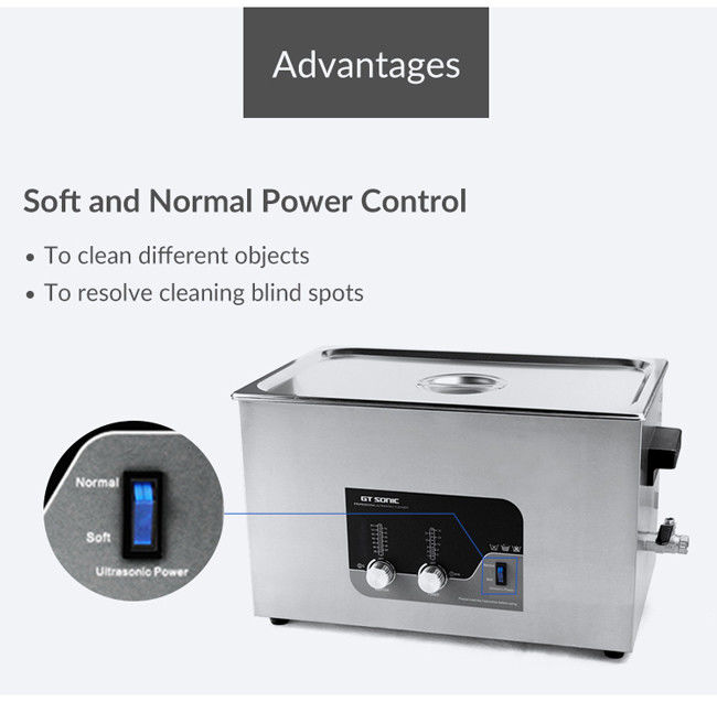 500W Heating Manual Ultrasonic Cleaner GT SONIC T20 AC240V For Surgical 3
