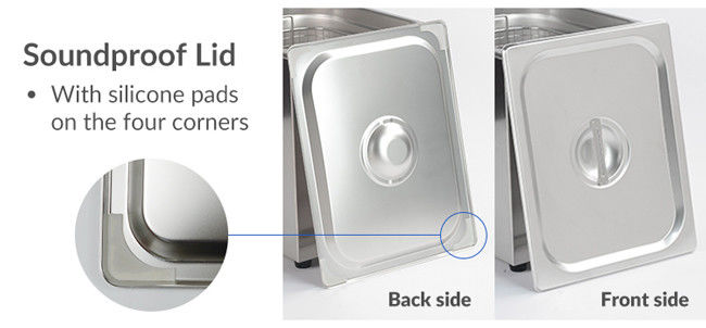 High Effiency Medical Ultrasonic Cleaner , Square SONIC Ultrasonic Cleaner 27L 1