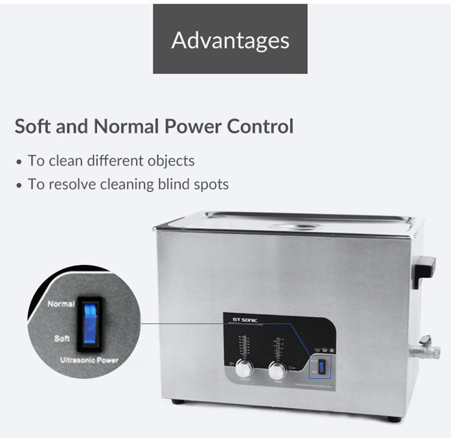 27L Digital Ultrasonic Cleaner One Button Power Switch 500 * 300 *200MM Tank 0