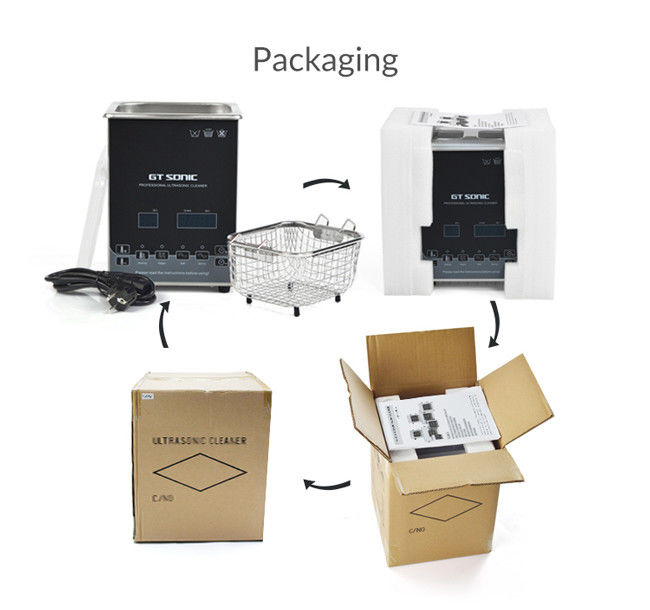 2L Lab Ultrasonic Cleaning Tanks SUS304 Material 150w 40kHz With Degas Function 3