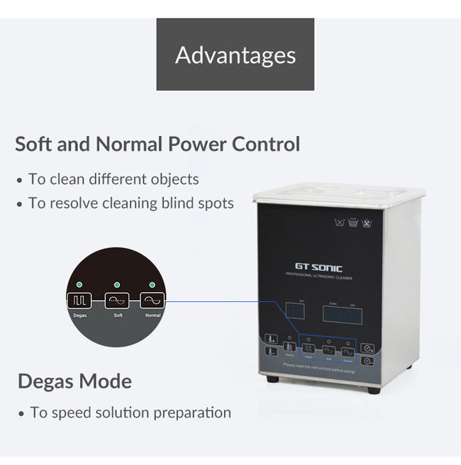 2L Digital Ultrasonic Cleaner Heated Carburetor Stainless Steel Ultrasonic Cleaner 0