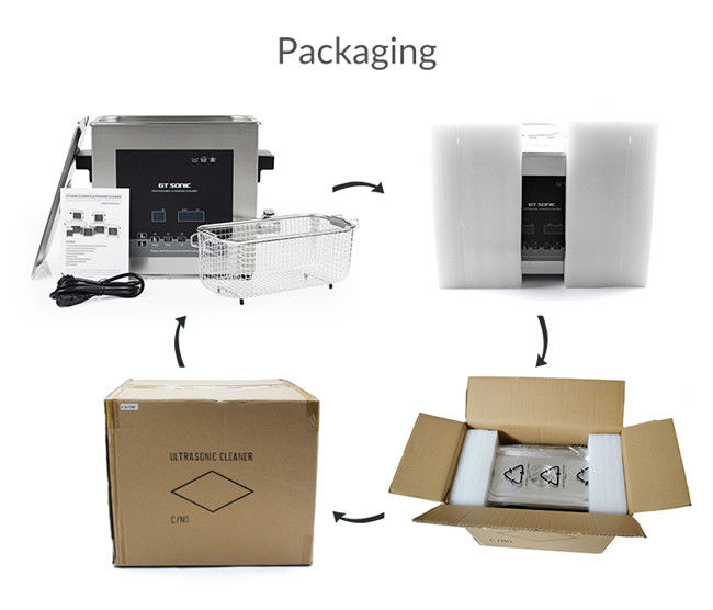 Digital Heated Ultrasonic Bath Cleaner SUS304 Material Cleaning Tanks 300*240*150mm 2