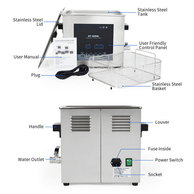 9L Digital Ultrasonic Cleaner Fruit And Vegetable 200w Output Power With Heating Function 1