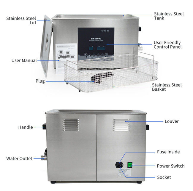 High Efficiency Digital Ultrasonic Cleaner 400W User Friendly LED Display 1