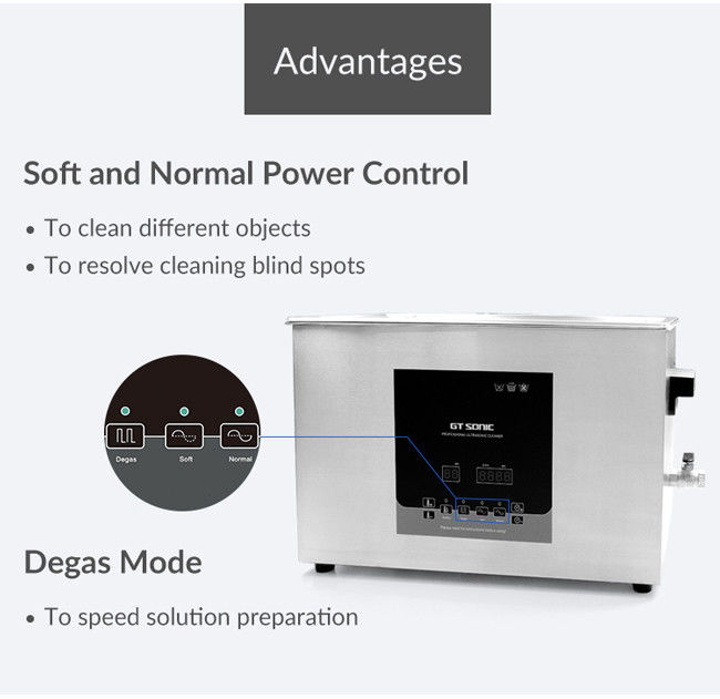 Industrial Parts Ultrasonic Cleaner 500 * 300 * 200MM Tank 1 Year Warranty 1
