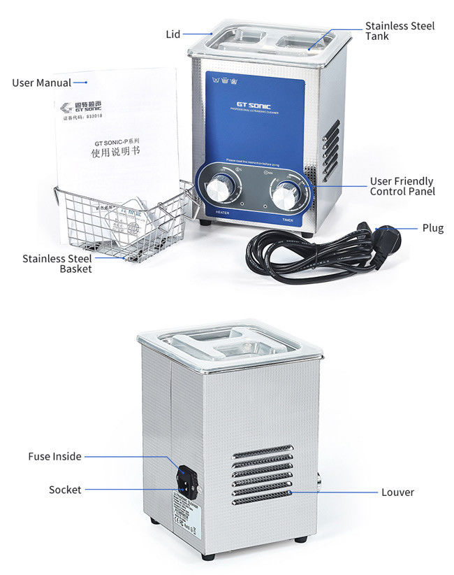 Power Adjustable Ultrasonic Gun Cleaning Machine 40KHz 50W 30 Min With CE Approval 3