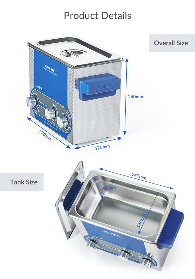 Adjustable Power Ultrasonic Jewelry Cleaning Machine For Molds Industry 1