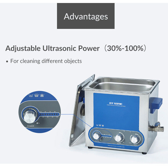 GT-P9 200w Ultrasonic Jewelry Cleaner Vegetable Fruit Washer 10 Liters With Timer Heater 2