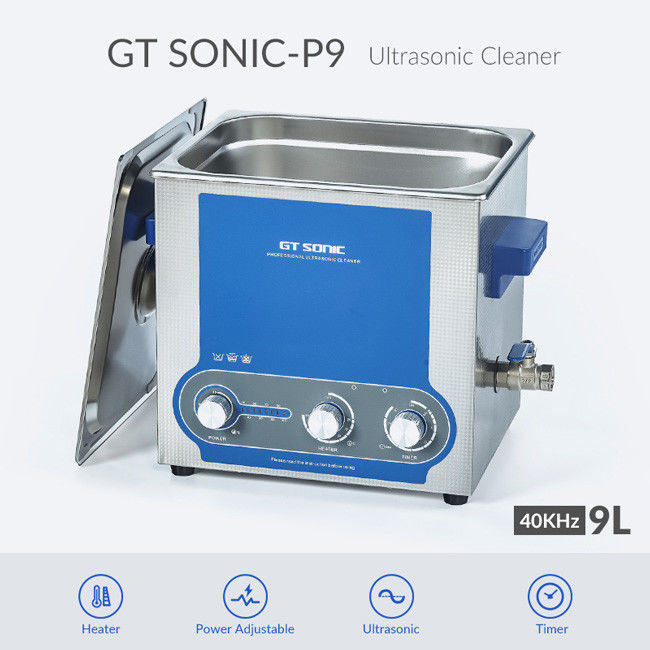 GT-P9 200w Ultrasonic Jewelry Cleaner Vegetable Fruit Washer 10 Liters With Timer Heater 0