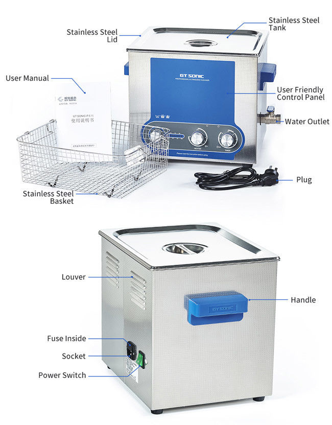 GTSONIC Ultrasonic Dental Cleaner 300w 13L Sonic Cavitation Machine 2