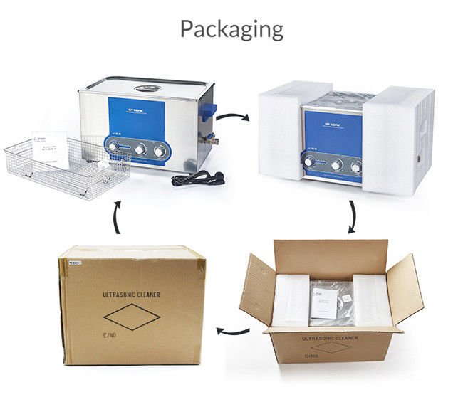 40kHz Commercial Ultrasonic Cleaner , Heating Ultrasonic Cleaning Device 0