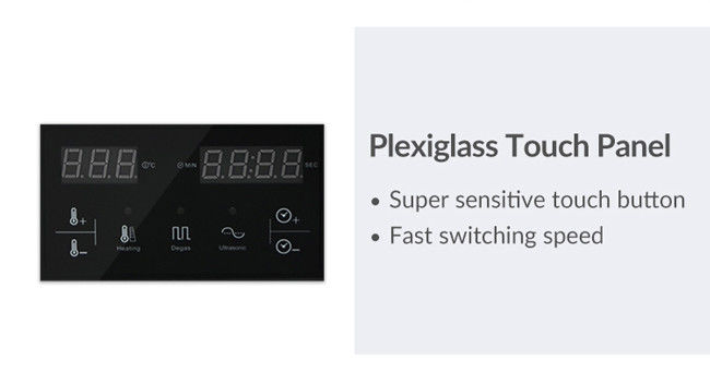 Stainless Steel Ultrasonic Dental Cleaner Smart Touch Panel LED Display 1