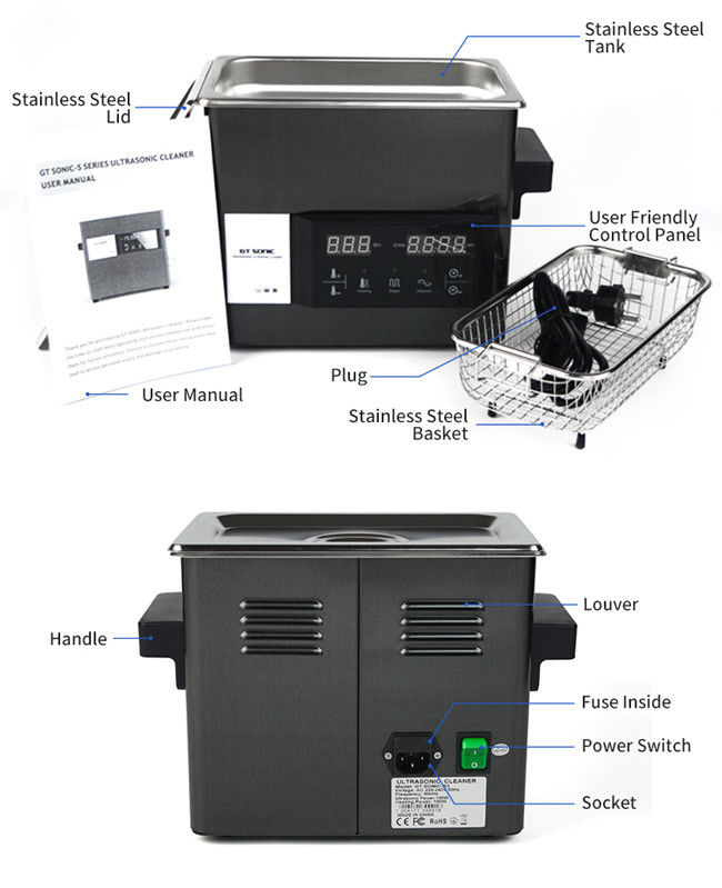 100W 40kHz Digital Ultrasonic Cleaner For Lab Medical Instruments 1