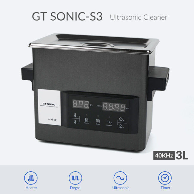 Touch Panel GT SONIC Ultrasonic Cleaner With Heater And Timer 3L For Lab Tools Cleaning 0