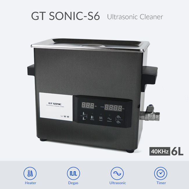 110V Ultrasonic Vegetable And Fruit Washer Easy To Use With Ditial Heater Timer For 6L Tank 0